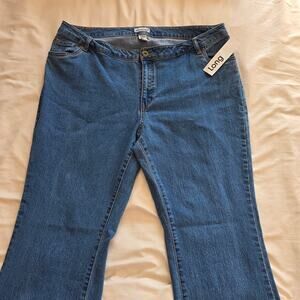Jessica London Medium Wash women's 18T boot Leg 5 pocket stretch denim jeans NWT